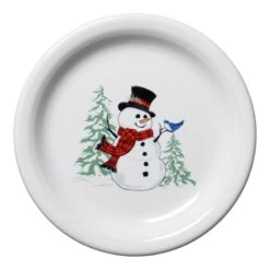 Fiesta Snowman Appetizer Plate