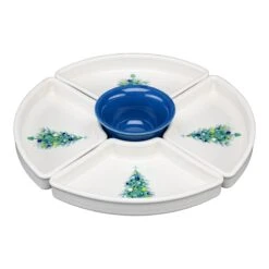 Fiesta 5pcBlue Christmas Tree Entertaining Set