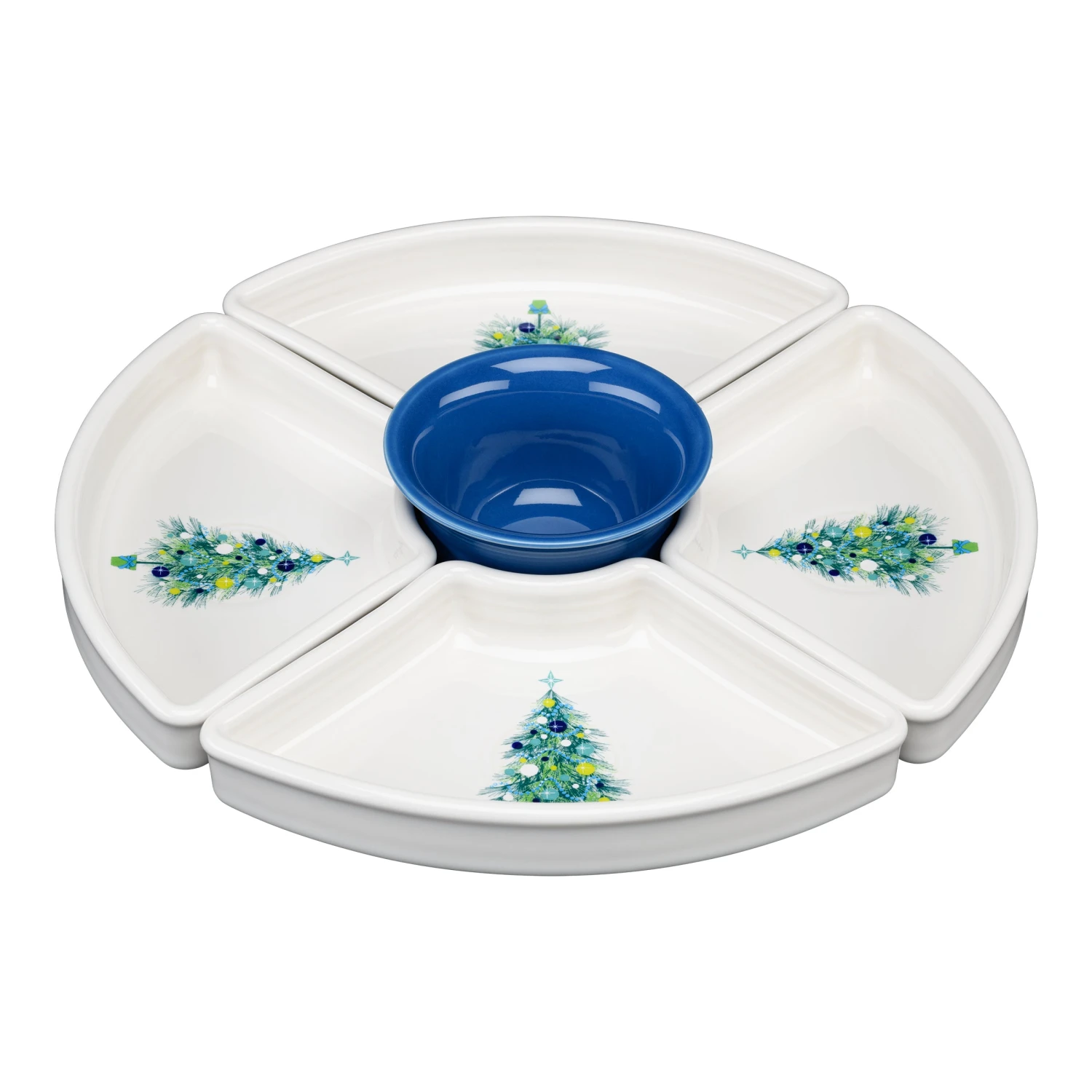 Fiesta 5pcBlue Christmas Tree Entertaining Set 3 Fiesta 5pcBlue Christmas Tree Entertaining Set