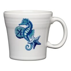 Fiesta Coastal Seahorse Tapered Mug