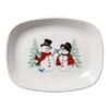Fiesta Snowman And Snowlady Rectangular Platter -Fiesta 1501141874