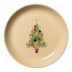 Fiesta Christmas Tree Luncheon Bowl Plate