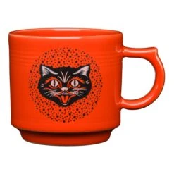 Fiesta Black Cat Stacking Mug