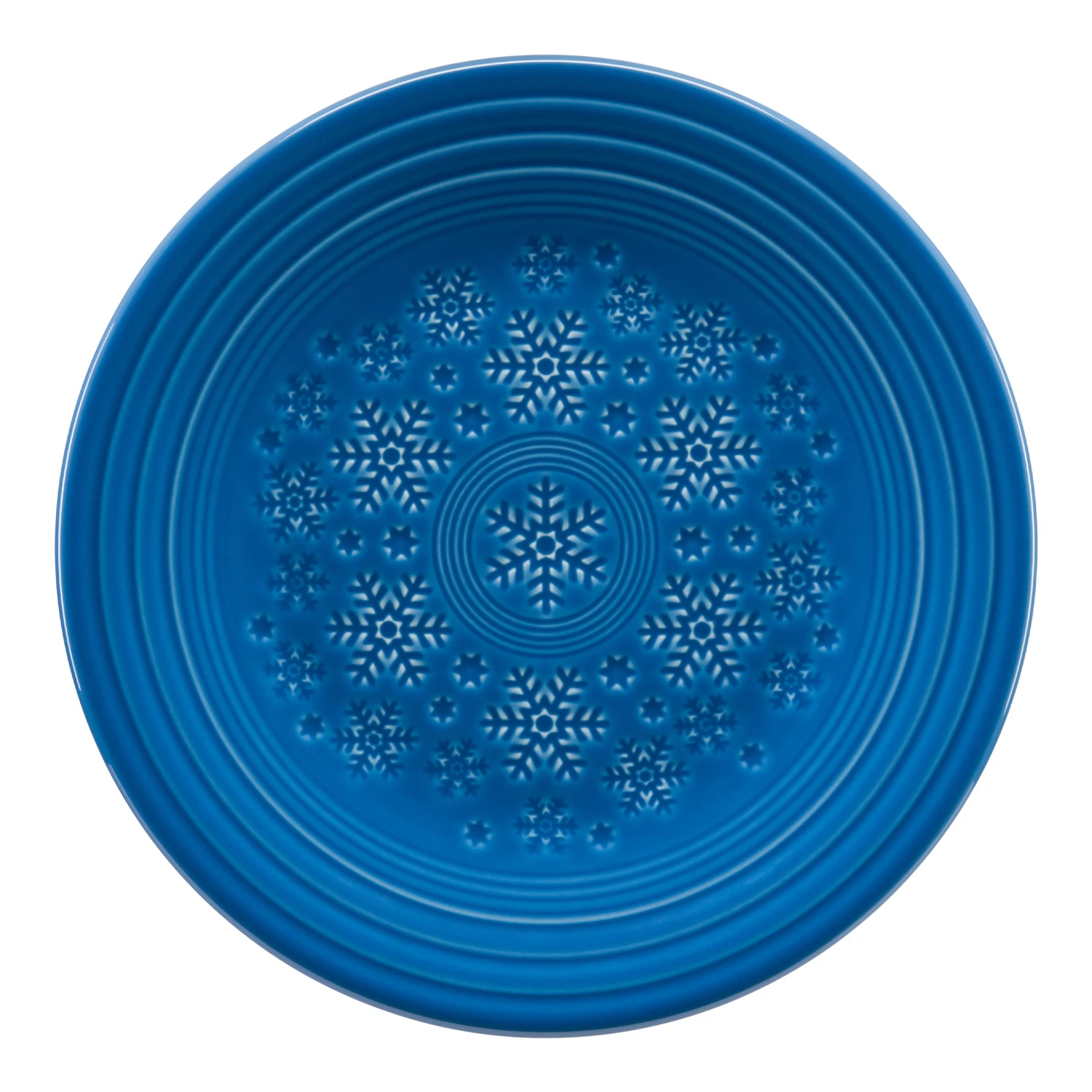 Fiesta Embossed Snowflake Luncheon Plate 4 Fiesta Embossed Snowflake Luncheon Plate - Image 2