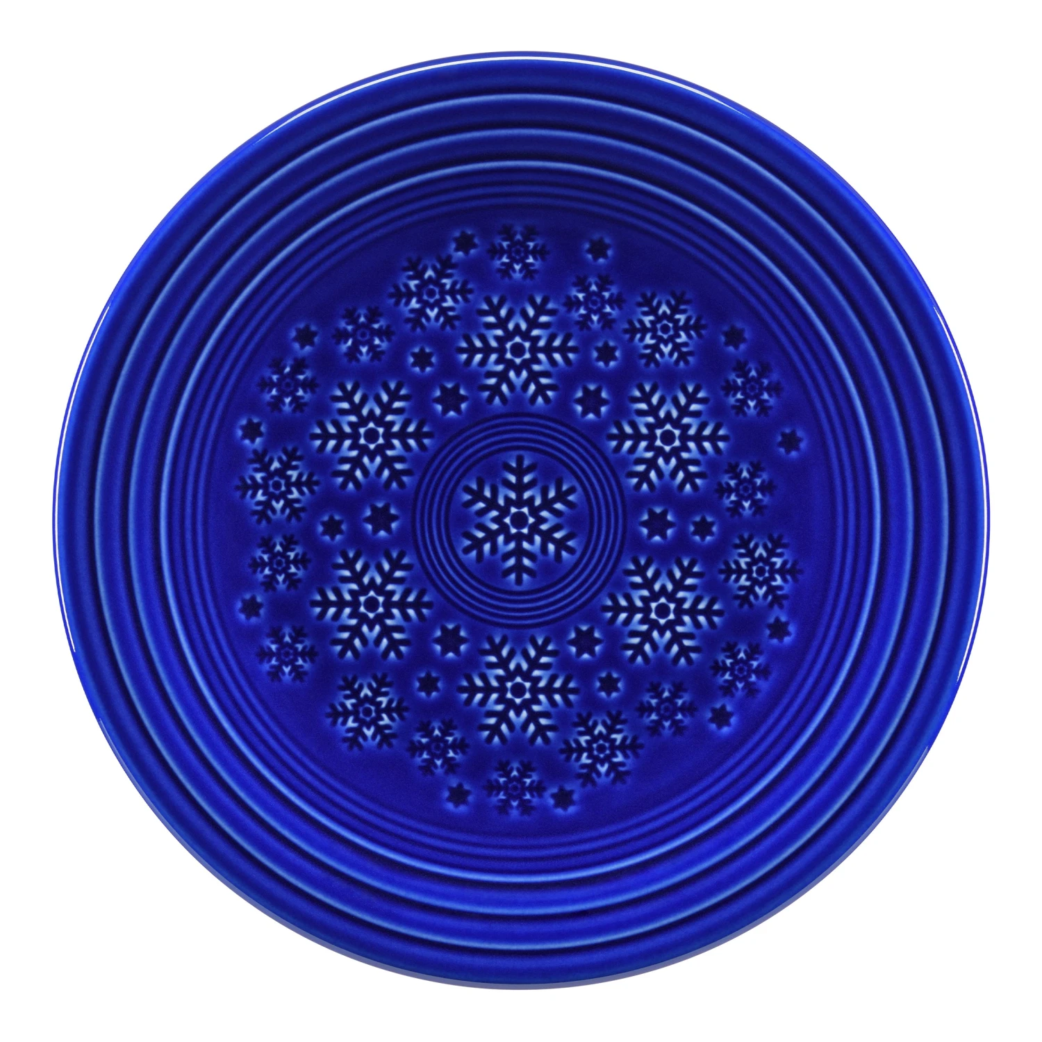 Fiesta Embossed Snowflake Luncheon Plate 5 Fiesta Embossed Snowflake Luncheon Plate - Image 3