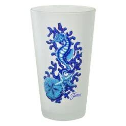 16 Oz. Fiesta® Coastal Seahorse Frosted Cooler – Set Of 4