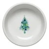 Fiesta Blue Christmas Tree On White Small Bowl