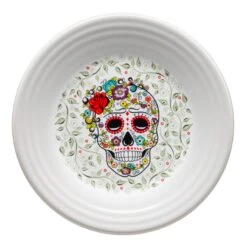 Fiesta Luncheon Plate SKULL AND VINE Sugar