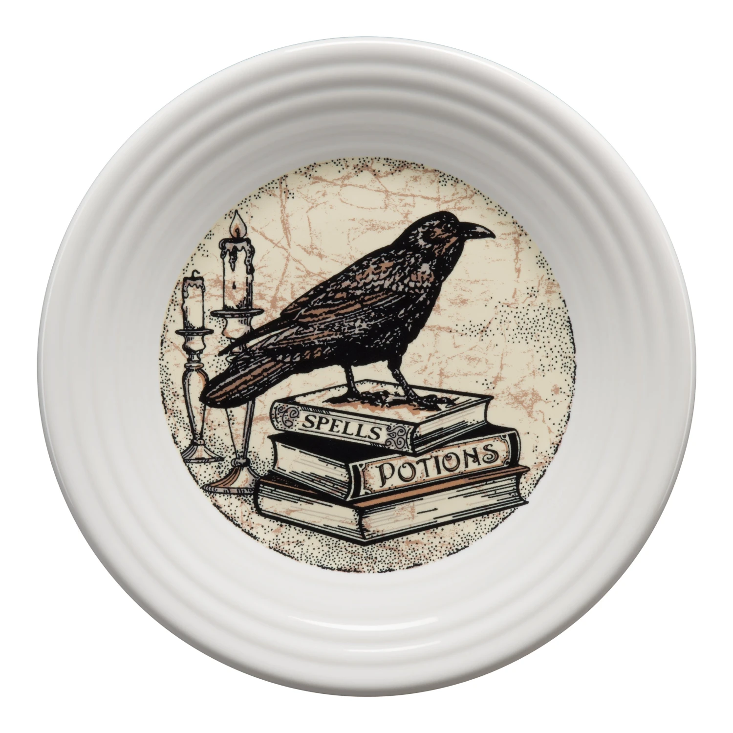 Fiesta Mystical Halloween Raven Luncheon Plate 3 Fiesta Mystical Halloween Raven Luncheon Plate