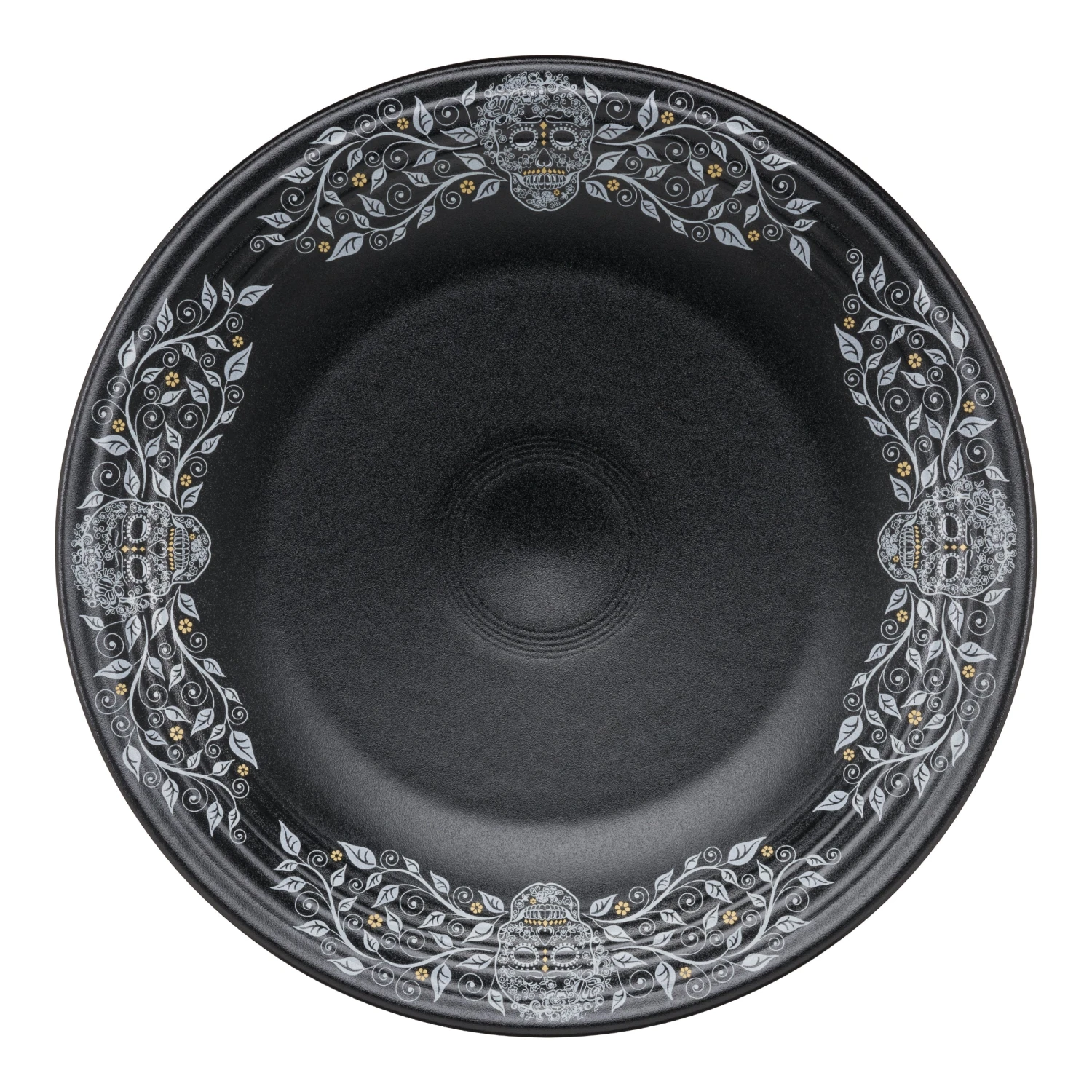 Fiesta Chop Plate SKULL AND VINE Border 3 Fiesta Chop Plate SKULL AND VINE Border