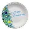 Fiesta Blue Christmas Tree Merry Christmas Plate -Fiesta 46742331