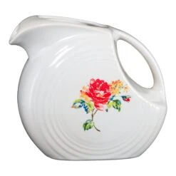 Fiesta Large Disk Pitcher Floral Bouquet