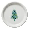 Fiesta Blue Christmas Tree On White Bistro Buffet Plate -Fiesta 74942192