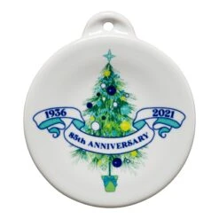 Fiesta 85th Anniversary Blue Christmas Tree Ornament