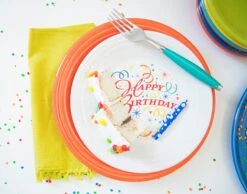 Fiesta Happy Birthday Luncheon Plate -Fiesta HappyBirthday1