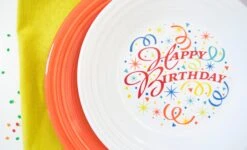 Fiesta Happy Birthday Luncheon Plate -Fiesta HappyBirthday2
