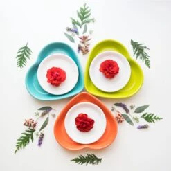 Fiesta Medium Heart Bowl -Fiesta HeartBowlsFlowers.451