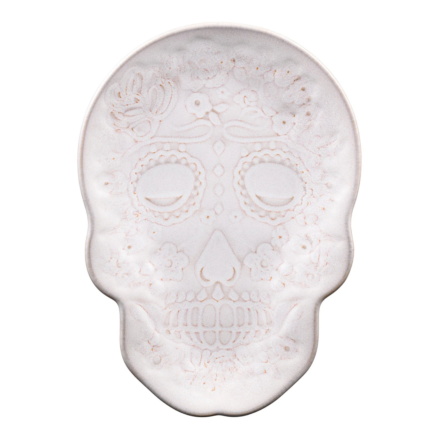 Fiesta SKULL AND VINE Embossed Plate 3 Fiesta SKULL AND VINE Embossed Plate